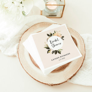 Vintage Bloemen   Bruiloftservietten Servet
