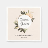 Vintage Bloemen | Bruiloftservouwens Servetten (Voorkant)