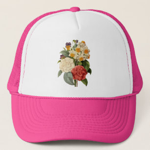 Vintage Bloemen, Camelia's en Narcissen, Redoute Trucker Pet
