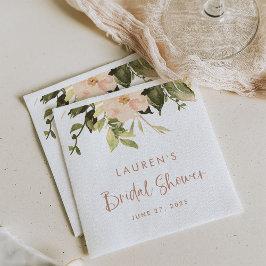 Vintage Bloemen | Elegante Bruiloftsborrel Servet
