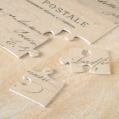 Vintage bloemen en vlinderbloemigen, van vlinderbl legpuzzel (Zijkant)