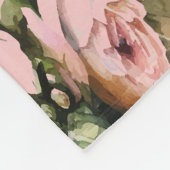 Vintage Bloemen Fleece Deken (Hoek)