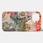 Vintage Bloemen Hula Kleurrijk Hawaiaans Tropisch Case-Mate iPhone Case (Achterkant (horizontaal))