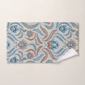 Vintage Bloemen in Grijs Bad Handdoek (Handdoek)