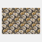 vintage bloemen inpakpapier vel (Voorkant 3)