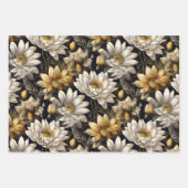 vintage bloemen inpakpapier vel (Voorkant)