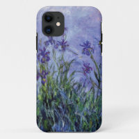 vintage bloemen lila-iris-1917 monet.