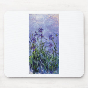 vintage bloemen lila-iris-1917 monet. muismat