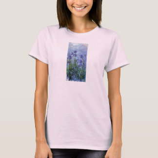 vintage bloemen lila-iris-1917 monet. t-shirt