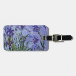 vintage bloemen lilac-irissen-1917 monet. bagagelabel