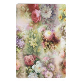 Vintage Bloemen Mini Klembord (Achterkant)