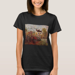 vintage bloemen monet-s-tuin-in-argenteuil-zon t-shirt