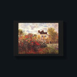 vintage bloemen monet tuin in Argenteuil zon Canvas Afdruk<br><div class="desc"></div>
