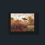 vintage bloemen monet tuin in Argenteuil zon Canvas Afdruk<br><div class="desc"></div>