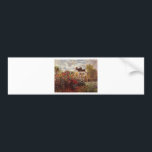 vintage bloemen monets-tuin-in-argenteuil-zon bumpersticker<br><div class="desc"></div>