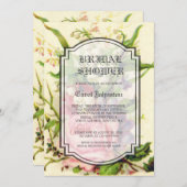 VINTAGE BLOEMEN NAM DE UITNODIGING VAN HET (Voorkant / Achterkant)