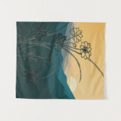 Vintage bloemen Natuur Planten botanische kunst Wandkleed (Voorkant (horizontaal))