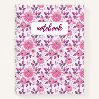 Vintage Bloemen Notitieboek