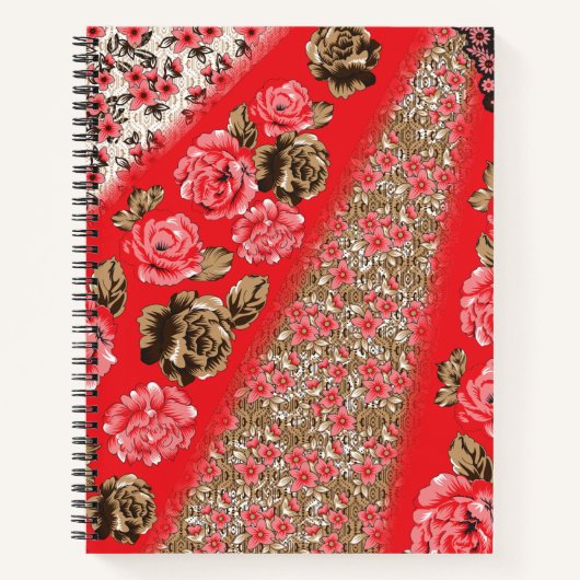Vintage bloemen notitieboek | Romantisch dagboek (Voorkant)