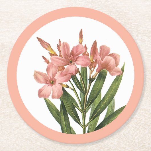 Vintage bloemen onderzetter 3 (Voorkant)