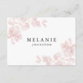 Vintage bloemen placecard kaart