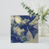 vintage bloemen plat kaart (Staand voorkant)