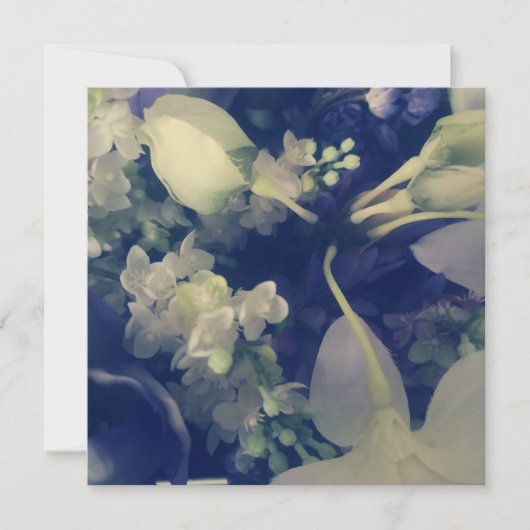 vintage bloemen plat kaart (Voorkant)