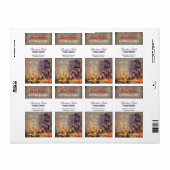 Vintage Bloemen - Productlabel Etiket (Full Sheet)