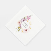 Vintage Bloemen  Servet (Hoek)