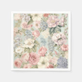 Vintage Bloemen Servetten (Voorkant)