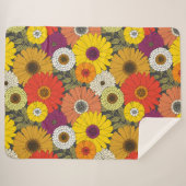 vintage bloemen sherpa deken (Voorkant (horizontaal))
