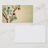 Vintage bloemen Visitekaartje (Voorkant / Achterkant)