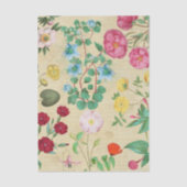 Vintage bloemencollage tissuepapier vel (Voorkant)
