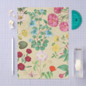 Vintage bloemencollage tissuepapier vel (Craft)