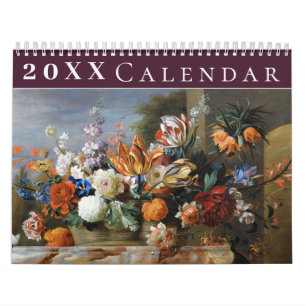 Vintage Bloemencollectie Pioenrozen Anemoon  Kalender