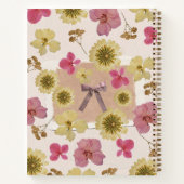 Vintage Bloemendagboek Notitieboek (Achterkant)