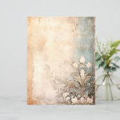 Vintage bloemendamaskerpatroon  (Staand voorkant)