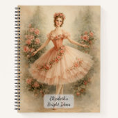 Vintage Bloemendanseres Notitieboek (Voorkant)
