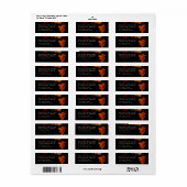 Vintage bloemendek donker melancholisch etiket (Full Sheet)