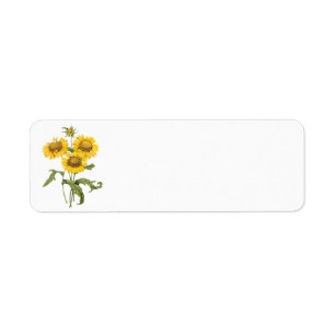 Vintage bloemendekenkleed bloem zonnebloem door Re Etiket
