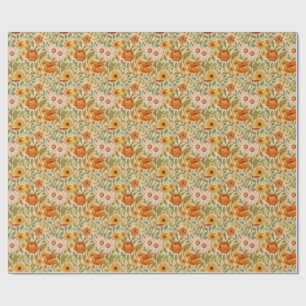 vintage bloemendroom wilde bloemen kunst cadeaupapier