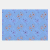 Vintage bloemendruk inpakpapier vellen (Voorkant 3)