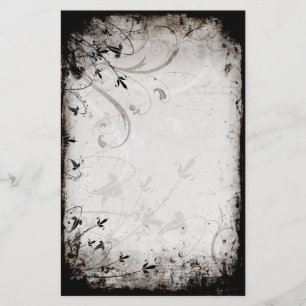 Vintage BloemenKantoorbehoeften Briefpapier