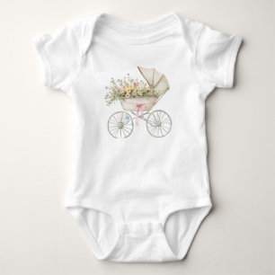 Vintage Bloemenkinderwagen Babyromp – Zoet Romper