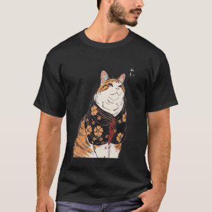 Vintage bloemenkleintje liefhebber Japanse kunst c T-shirt