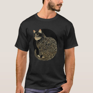 Vintage bloemenkleintje Retro Japanse Kunst Huisdi T-shirt