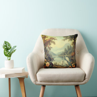 Vintage bloemenkussen – Elegante retro bloem Kussen
