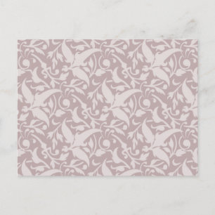 Vintage BloemenPatroon 1 - Langzaam verdwenen Rood Briefkaart