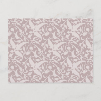 Vintage BloemenPatroon 1 - Langzaam verdwenen Rood Briefkaart
