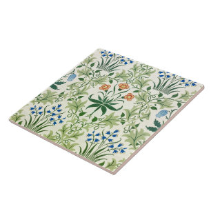 Vintage BloemenPatroon William Morris Tegeltje